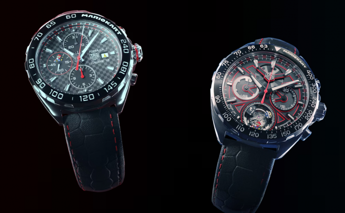 Die beiden Modelle der Mario-Kart-Uhr von Tag Heuer. (Bild: Tag Heuer/Screenshot: Golem.de)